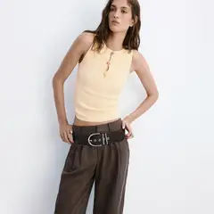 MANGO - Top Mujer Sin mangas