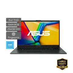 ASUS - Portátil Vivobook Go 15 |Intel N150 | LPDDR5 8GB| 256GB SSD de almacenamiento | Windows 11 Home|15.6 Pulgadas |E1504TA-BQ318W | Computador portátil