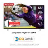 LG - Televisor 55 pulgadas|4K UHD QNED Mini LED|55QNED65BSA|Incluye AI Magic Remote