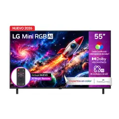 LG - Televisor 55 pulgadas|4K UHD Mini LED|Mini RGB|Dolby Vision Atmos|55MRGB85BSC|Incluye AI Magic Remote