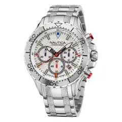 NAUTICA - Reloj Hombre NST. Reloj Acero Inoxidable Plateado NAPNSF205