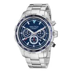 NAUTICA - Reloj Hombre NST. Reloj Acero Inoxidable Plateado NAPNSF307