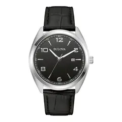 BULOVA - Reloj Hombre Classic. Reloj Cuero Negro 96B453