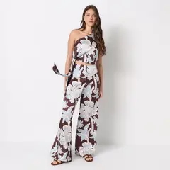 EUGENIA FERNANDEZ X FALABELLA - Pantalón Recto Mujer Tiro alto de Algodón Eugenia Fernández x Falabella