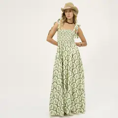 AGUA BENDITA PARA FALABELLA - Vestido Mujer Largo Casual de Algodón