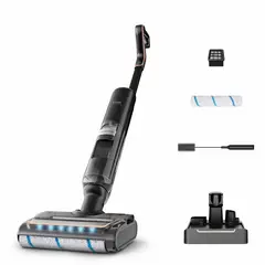 TFAL - Aspiradora 2 en 1 T-FAL X-Clean 7, Aspira y trapea, Función Húmedo y Secado con aire Caliente
