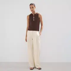 MANGO - Top Mujer Tejido Sin mangas