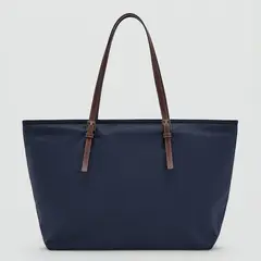 MANGO - Bolso Tote Mujer Sand