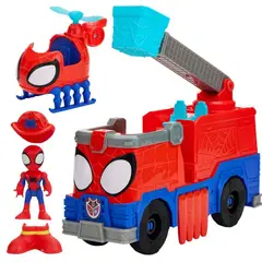 SPIDEY AND HIS AMAZING FRIENDS - Set Figura Spidey Rescue-Webs Camión de Bomberos