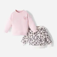 BABY FRESH - Pack de 2 Buzos Para Bebé niña manga larga De Algodón