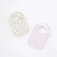 BABY FRESH - Pack de 2 Baberos para bebé niña