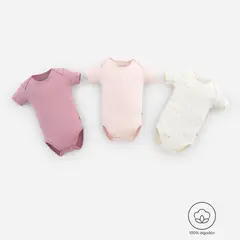 BABY FRESH - Body para Bebé niña Pack de 3 unidades de Algodón