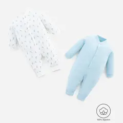 BABY FRESH - Pijamas Unisex para Bebé Pack de 2 unidades Manga larga de Algodón