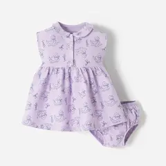 BABY FRESH - Conjunto Vestido + Calzoncito para Bebé niña de Algodón