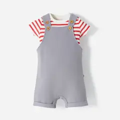 BABY FRESH - Conjunto Enterizo + Body manga corta para Bebé niño de Algodón