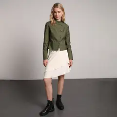 SYBILLA - Chaqueta Mujer Slim fit de Algodón