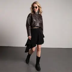 SYBILLA - Falda Mini Mujer con Taches
