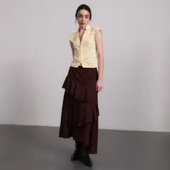 SYBILLA - Falda Maxi Mujer con Boleros