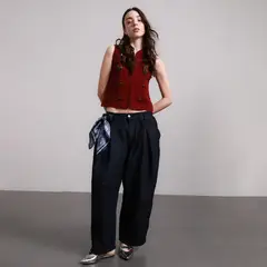 SYBILLA - Blusa Mujer Tejido Sin mangas