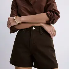 MANGO - Short Mujer Tiro medio de Algodón