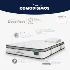 COMODISIMOS - Colchón Semidoble Intermedio Deep Rest