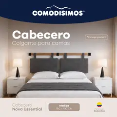 COMODISIMOS - Cabecero Essential Gris 160