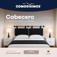 COMODISIMOS - Cabecero Essential Negro 120
