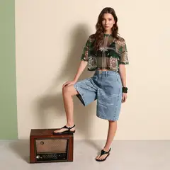 MAYORGA X FALABELLA - Bermuda Mujer De Algodón