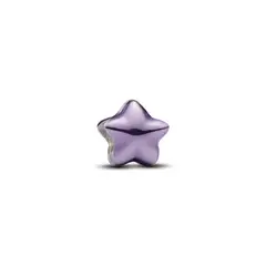 PANDORA - Mini Charm Estrella Púrpura Talla Única Plata Esterlina