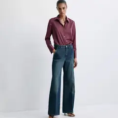 MANGO - Camisa Mujer Manga larga