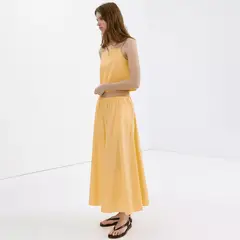 MANGO - Falda Maxi Mujer de Algodón