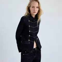 MANGO - Chaqueta Mujer Denim de Algodón