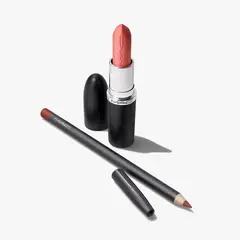MAC COSMETICS - Set De Maquillaje De Rostro Satin Soft Lip Combo Neutral Incluye: 2 Productos