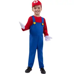 FANTASTIC NIGHT - Disfraz Gamer Mario Niño