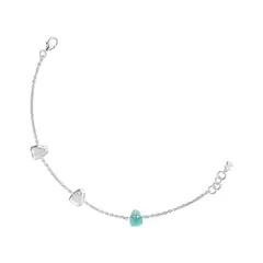 TOUS - Pulsera de plata y amazonita Boo