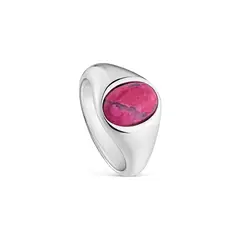 TOUS - Anillo con baño de plata y calcita Gem Power