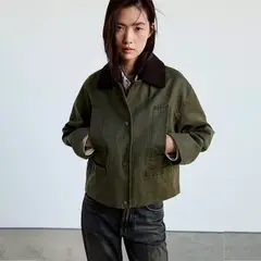 MANGO - Chaqueta Mujer de Algodón