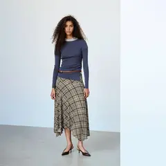 MANGO - Falda Larga Mujer