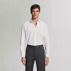 MANGO - Camisa Hombre Manga larga de Algodón