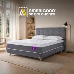 AMERICANA DE COLCHONES - Colchón Queen Best Dream Eut Lux + Protector