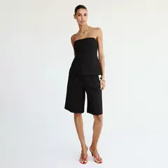 MANGO - Bermuda Mujer Tiro medio