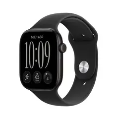 APPLE - Watch Serie 12 | 46 mm | Gps Caja de aluminio en negro|correa deportiva negro