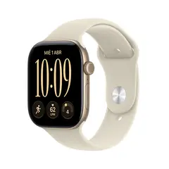 APPLE - Watch Serie 12 | 46 mm | Gps Caja de aluminio en Oro Claro, Correa deportiva Arena