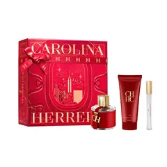 CAROLINA HERRERA - Set de Perfume Mujer incluye CH EDT 100 ml + Body Lotion 100 ml + Travel Size 10 ml