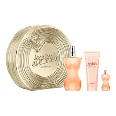 JEAN PAUL GAULTIER - Set de Perfume Mujer incluye Classique EDT 100 ml + Body Lotion 75 ml + Travel Size 6 ml