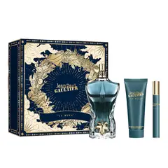 JEAN PAUL GAULTIER - Set de Perfume Hombre incluye Le Beau EDT 125 ml, Shower Gel 75 ml+ Travel Size 10 ml