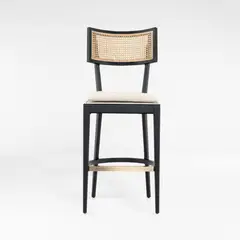 CRATE & BARREL - Silla De Bar Libby Negro