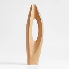 CRATE & BARREL - Adorno Izumo En Madera 53cm