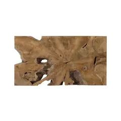 CRATE & BARREL - Decoración de Pared de Teca Slice 48 x 89 cm