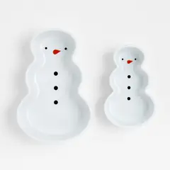CRATE & BARREL - Moldes muñeco de nieve Set X2